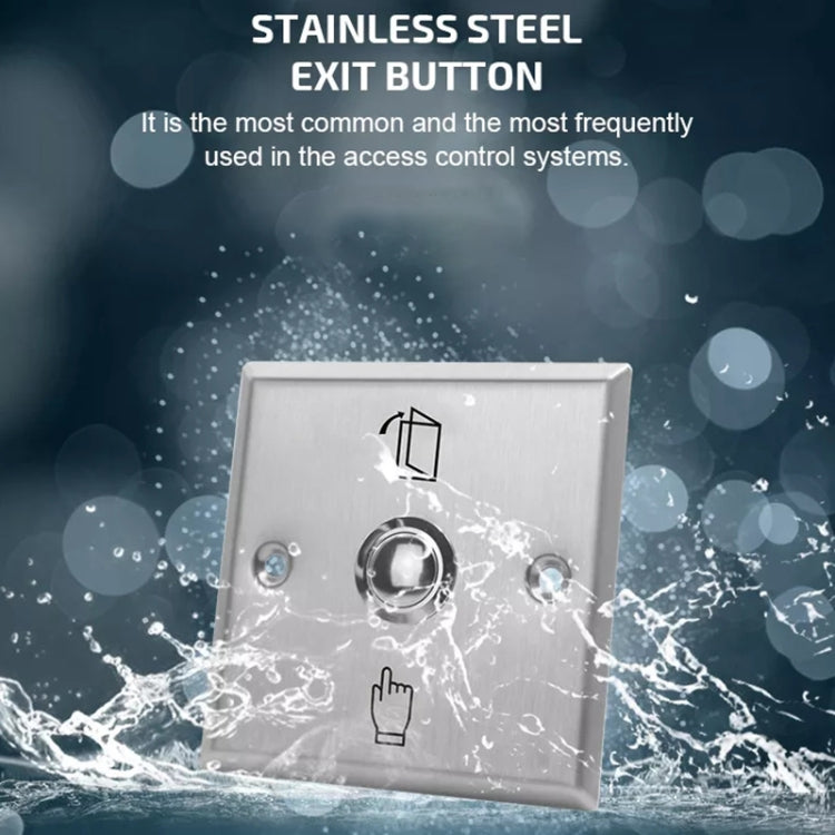 S86 Stainless Steel Exit Button 86 Metal Access Control Switch S86 Stainless Steel Exit Button 86 Metal Access Control Switch